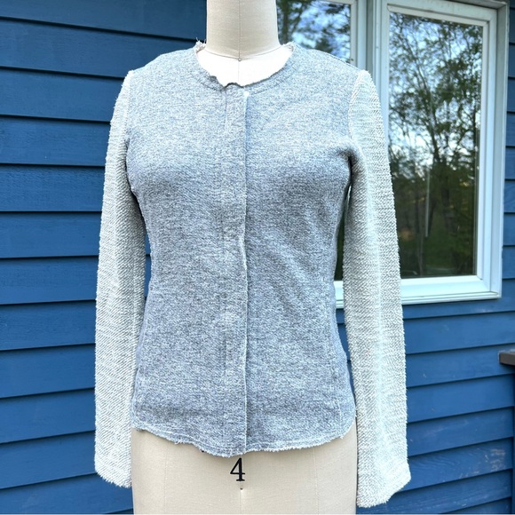 Anthropologie Dolan T-Shirt Zip Up Jacket / Sweater - Picture 1 of 9